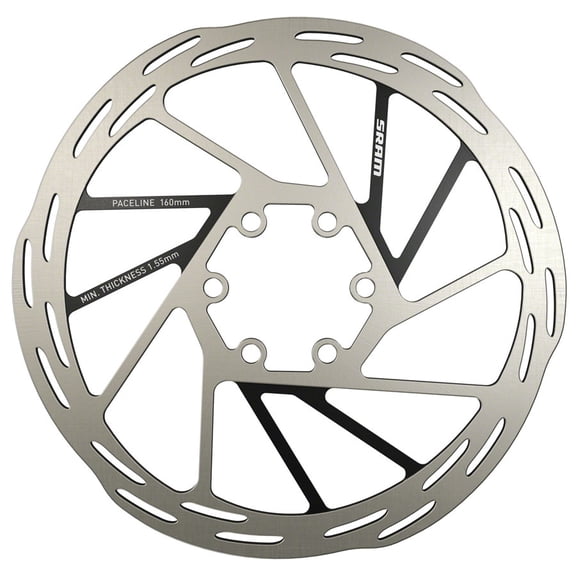 SRAM Paceline Disc Brake Rotor - 160mm, 6-Bolt, Silver/Black