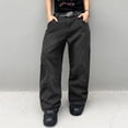 thumbnail image 2 of Mens Baggy Jeans Wide Leg Casual Jeans Vintage Hip Hop Denim Pants, 2 of 6