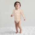 thumbnail image 4 of Xecao Cute Cartoon Mushrooms Print Baby unisex-baby Cotton Long-sleeve Bodysuits-12 Months, 4 of 6