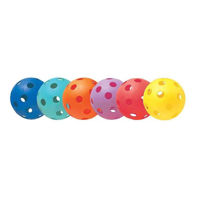 Champion Sports Plastic Softball Baseball Balls For Batting Practice Set Of 6 