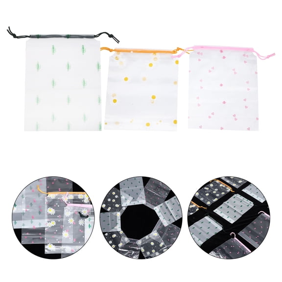 OUNONA 9 Pcs Luggage Cubes for Packing Shoe Storage Bag Travel 30X20cm