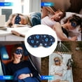 thumbnail image 2 of 3D Sleep Mask, 100% Blackout 3D Contoured Sleep Eye Mask, Comfortable & Super Soft Sleeping Mask with Adjustable Straps for Women, Men, Sleeping Travel Yoga Naps (Ocean Stars - Pack of 1), 2 of 6