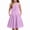 A25-Purple, variant on Girls Dress for Kids Square Neck Flutter Dresses Summer Casual Dressy Frocks(White,4-5 Years)