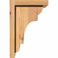 thumbnail image 3 of 7 1/2"W x 8"D x 12"H New Brighton Smooth Corbel w/Backplate, Western Red Cedar, 3 of 9