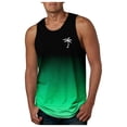 thumbnail image 1 of Men's Athletic Tops Workout Sleeveless Gradient Shirts Fitness Training Beach Outdoor Exercise Performance Activewear, 1 of 3