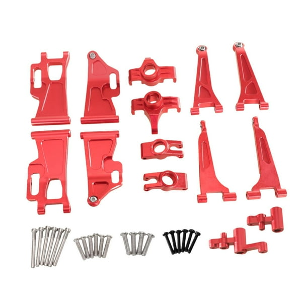 Repuestos para coches RC 1:14, vehículos y juguetes de control remoto, 7 piezas, accesorios de repuesto y resistentes al desgaste para 14209 Rojo