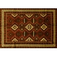 thumbnail image 1 of Ahgly Company Machine Washable Indoor Rectangle Southwestern Yellow Country Area Rugs, 2' x 5', 1 of 4