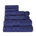 thumbnail image 5 of Superior Ultra Soft Cotton Solid 8-Piece Towel Sets, Navy Blue, 5 of 8