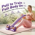 thumbnail image 6 of XHJRI 6-Tube Resistance Bands with Handles & Foot Pedals, Adjustable Tension Fitness Equipment for Full-Body Workout, Legs Arms Abs Training., 6 of 7