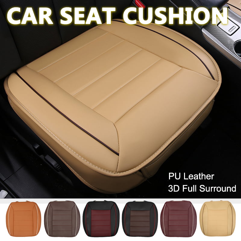 3D Car Front Seat Cover Breathable Protector Chair Cushion Pad Mat Leather USA 