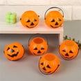 thumbnail image 4 of Clearance! Halloween Portable Pumpkin Bucket Bucket Children Trick Or Candy Pail Holder G, 4 of 4
