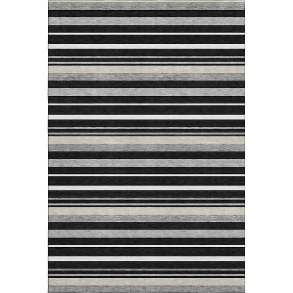 Dalyn Rugs Premium Machine Washable Mayfield AMF879 Black 8' x 10' Rug