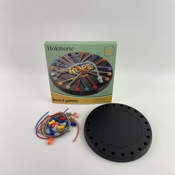 Hokmorie Board games,Rope Untangling Puzzle Game,Family Travel Party Games with Multi-Level Challenges, Gifts for All Ages