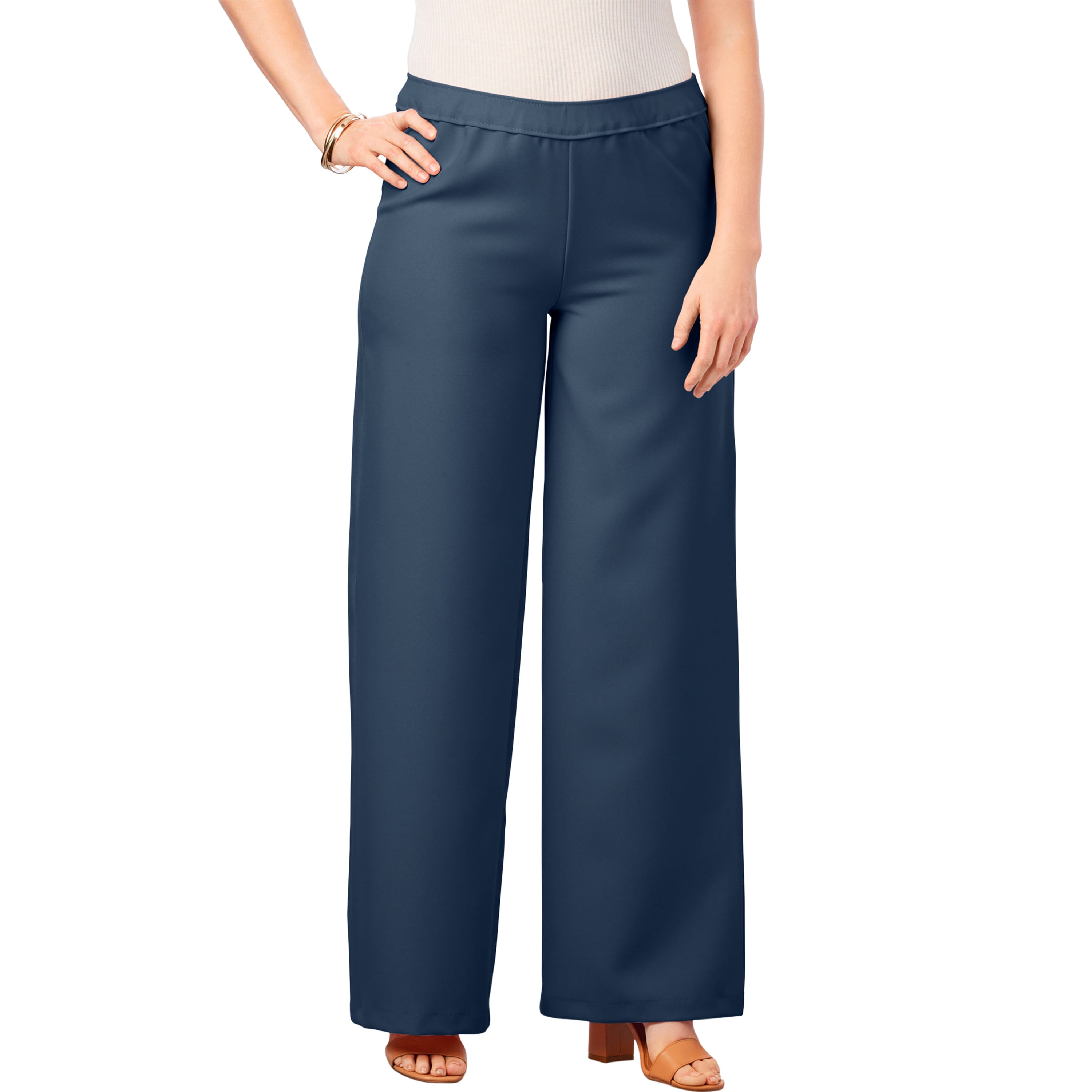 plus size wide leg pants