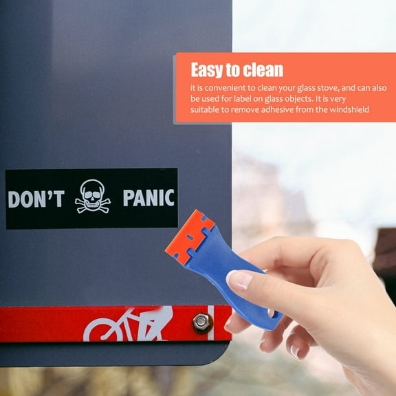 WASHWEPE Window Tint Remover Scraper Blades Orange Plastic 100Pcs