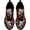 thumbnail image 4 of Coolcustomize Women's Skull Running Shoes Lightweight Athletic Trail Tennis Shoes Cool Supportive Workout Gym Sneaker for Men, 4 of 6