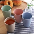 thumbnail image 4 of Eco-Friendly Unbreakable Reusable Drinking Cup For Adult, Wheat Straw Biodegradable Healthy Tumbler Set 4, 4 of 4