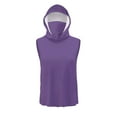 thumbnail image 4 of DDAPJ pyju Tank Tops for Men Hooded Sun Shirt with Mask UPF 50 Sleeveless Hoodies Ice Silk Performance Shirts Liquidación Hoy Prime Dark Purple XXXXXL, 4 of 9