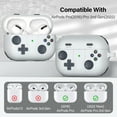 thumbnail image 4 of Allytechgroup Cute Case for Apple Airpods Pro 2nd Generation 202, Shockproof & Dustproof Earpods Case with Keychain, Soft Silicone Protective Cover Compatible with Apple Airpods Pro 2nd Gen,Lightgray, 4 of 7