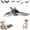 1, variant on Flying Bat Toy for Dogs & Cats, Interactive Flapping Wing Pet Toy with Chirping Sound, USB Rechargeable Automatic Teaser Toy for Indoor Play
