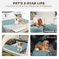 thumbnail image 4 of Sanmadrola Waterproof & Dog Bed Cover Pet Blanket Sofa, Couch Cover Mattress Protector Furniture Protector for Dog, Pet, Cat 68''x82'' Gray Blue, 4 of 6
