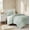 Sage, variant on Noaman King 3-Piece Pink Floral Puffy Jersey Knit Comforter Set with King Shams