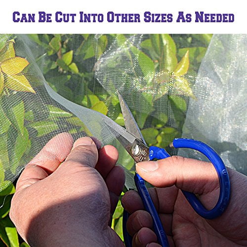 Strong Camel Multi Sizes Garden Mosquito Netting Bug Insect Net Hunting Barrier Blind Garden (8'X20')