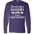 thumbnail image 3 of Inktastic I'm Not Only a Grandma I'm a Great Grandma with Flowers Long Sleeve T-Shirt, 3 of 5