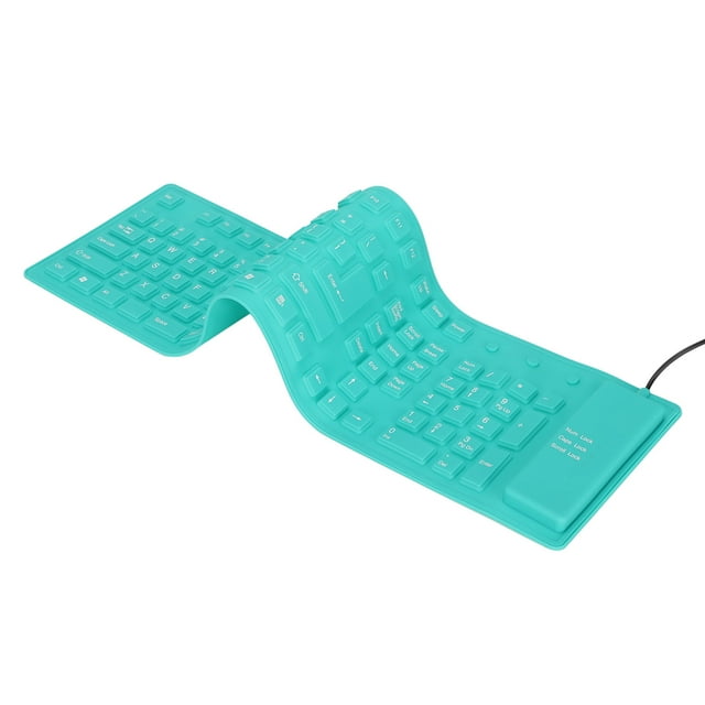 Foldable Keyboard Silicone Keyboard Silicone Foldable Silicone Keyboard 108 Keys Silicone Foldable Usb Wired Waterproof Mute Typing Full Sealing Foldable Keyboard