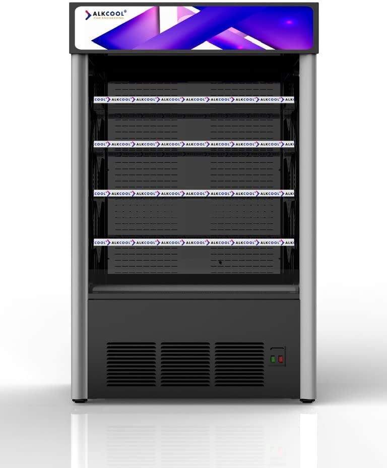 NAFCOOL Open-Air Commercial Refrigerator, Grab and Go Merchandiser, Display Beverage Cooler, 20.3 Cu ft