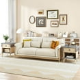 thumbnail image 4 of Costway 1 PCS 3-Tier Bedside Table with Antique Grey Faux Marble Top & Open Shelf, 4 of 10