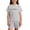 Light Gray, variant on Girls 2 Piece Matching Clothing Set Letter Print Short Sleeve T Shirt Shorts Comfortable Loose Fit Outfits Sets White 7-8 Years