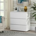 thumbnail image 2 of FUFU&GAGA  3-Drawer Dresser Can Be Used As Nightstand White, 2 of 5
