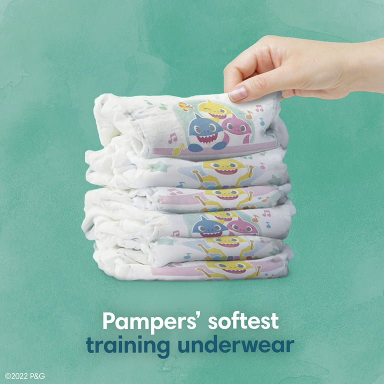 Pampers Pure Pants Baby Shark Toddler Training Pants 2T/3T, Unisex, 60 Ct  (Select for More Options) 