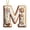 M, variant on JeashCHAT Christmas Initial Ornaments, Personalized DIY 26 Letters Christmas Tree Decoration Pendant, Acrylic Initial Shape Xmas Tree Hanging Decor Christmas Gifts
