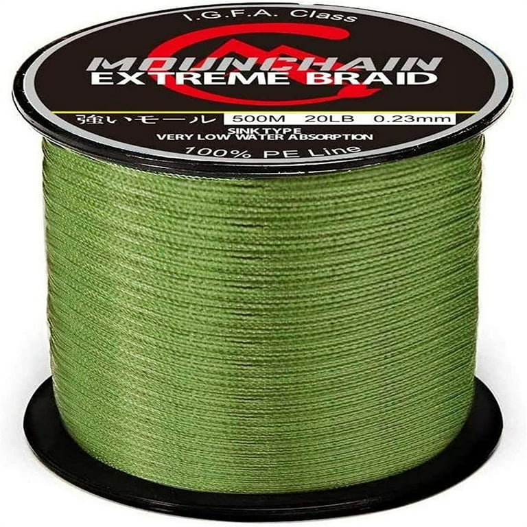 Braided Fishing Line, 4 Strands Durable Braided Lines, 100% PE