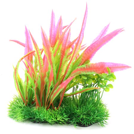 Aquarium Plastic Fish Tank Plant Ornament Water Grass Vivid
