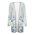 thumbnail image 5 of Mqqzkk Womens Lightweight Summer Cardigan Casual Soft Open Front Long Sleeve Cardigans Graphic Printed Jackets with Pockets, 5 of 5