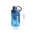 thumbnail image 3 of EQWLJWE 1100ML Sport Water Bottle Large Capacity Leakproof Portable Water Bottle Straw Cup Plastic Construction Location Cup Wholesale Outdoor Sports, Blue, 3 of 5