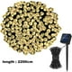 thumbnail image 2 of Guirnalda de luces navideñas solares LED - 72 pies 200 LED 8 modos Luces de hadas para jardín, cerca, balcón, 2 of 5