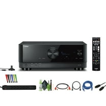 Yamaha RX-V6A 7.2-Channel Surround Sound Network AV Receiver with MusicCast Built-In Wi-Fi and Bluetooth Streaming Home Theater System Bundle With Accessories