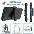 thumbnail image 6 of For Samsung Galaxy A17 5G Case with Built-in Screen Protector and Belt-Clip Holster, Tekcoo Military Grade Shockproof Rugged Full Protective Phone Case Kickstand Cover for Galaxy A17 5G - Blue, 6 of 9