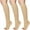 Beige, variant on MecTo 3 Pairs 15-20mmhg Beige Knee High Compression Socks XXL Open Toe Compression Stockings for Women & Men