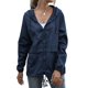 thumbnail image 1 of Impermeables para Mujer, Impermeables, Resistentes Al Viento, Ajustables, con Capucha y Bolsillos. Azul Oscuro S, 1 of 9
