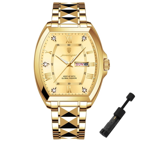 Poedagar Luxury Quartz Watches for Man 958 High Quality Luminous Waterproof Date Week Men Wristwatch