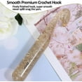 thumbnail image 4 of 2pcs 25mm Large Crochet Hook, Crystal Clear Huge Chunky Yarn Crochet Hooks Ergonomic Knitting Giant Needles for Beginners Handmade DIY Crafts Carpet Scarf Wool Roving Weaving, 4 of 5