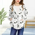 thumbnail image 2 of Favoffer Girls Zip Up Hoodie Sweatshirt Fall Winter Kids Cute Graphic Long Sleeve Pocket Jacket Outfits Casual Soft Cozy Outerwear Daily Sports Party 4-12Y, 2 of 6