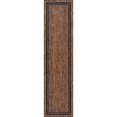 thumbnail image 2 of JONATHAN Y TSN210E-28 Lido Traditional Casual Pinstripe Border Brown/Dark Gray 2 ft. x 8 ft. Indoor/Outdoor Runner Rug, 2 of 7