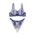 thumbnail image 1 of Lingerie Porte-Jarretelles en Résille Florale Aguichant 2 Pcs, 1 of 7
