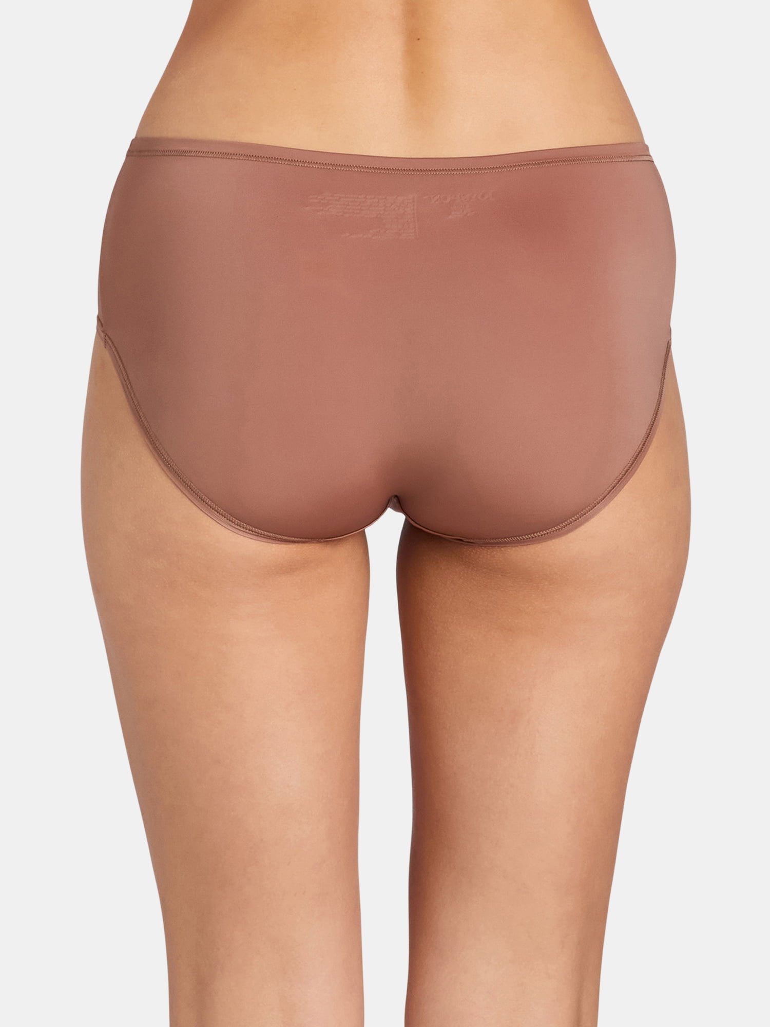 Joyspun Women's Microfiber Modern Brief Panties, 6-Pack, Sizes XS-3XL